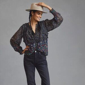 Forever That Girl Sheer Ruffled Blouse